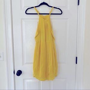 Madewell Broadway & Broome Yellow Silk Dress Size 2 EUC
